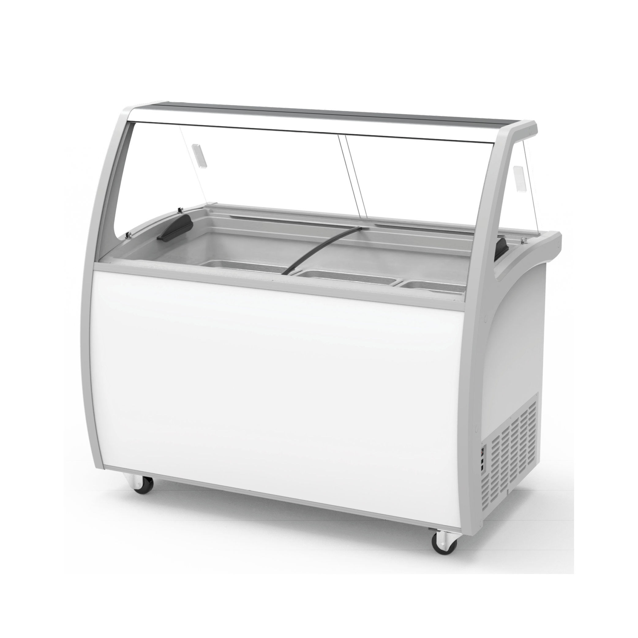 Exquisite SD415S2 Nine Tubs Ice Cream Scooping Freezers with Scoop Washer and Bottom Storage Door - Hospitality Connect