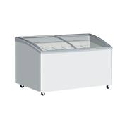 Exquisite Curved Glass Display Chest Freezers with 7 Baskets with LED - Hospitality Connect
