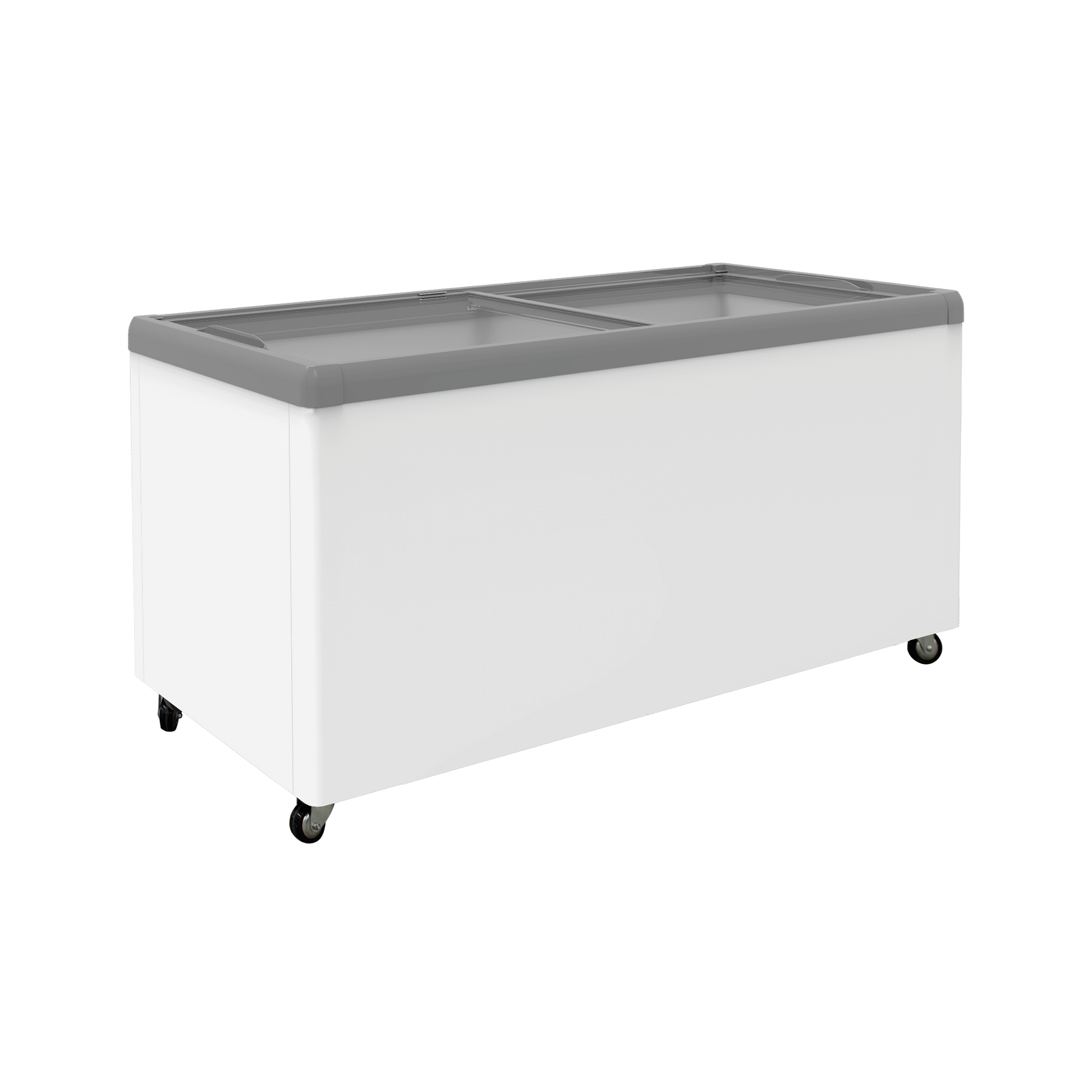 Exquisite SD650 Flat Glass Display Chest Freezers with Baskets - Hospitality Connect