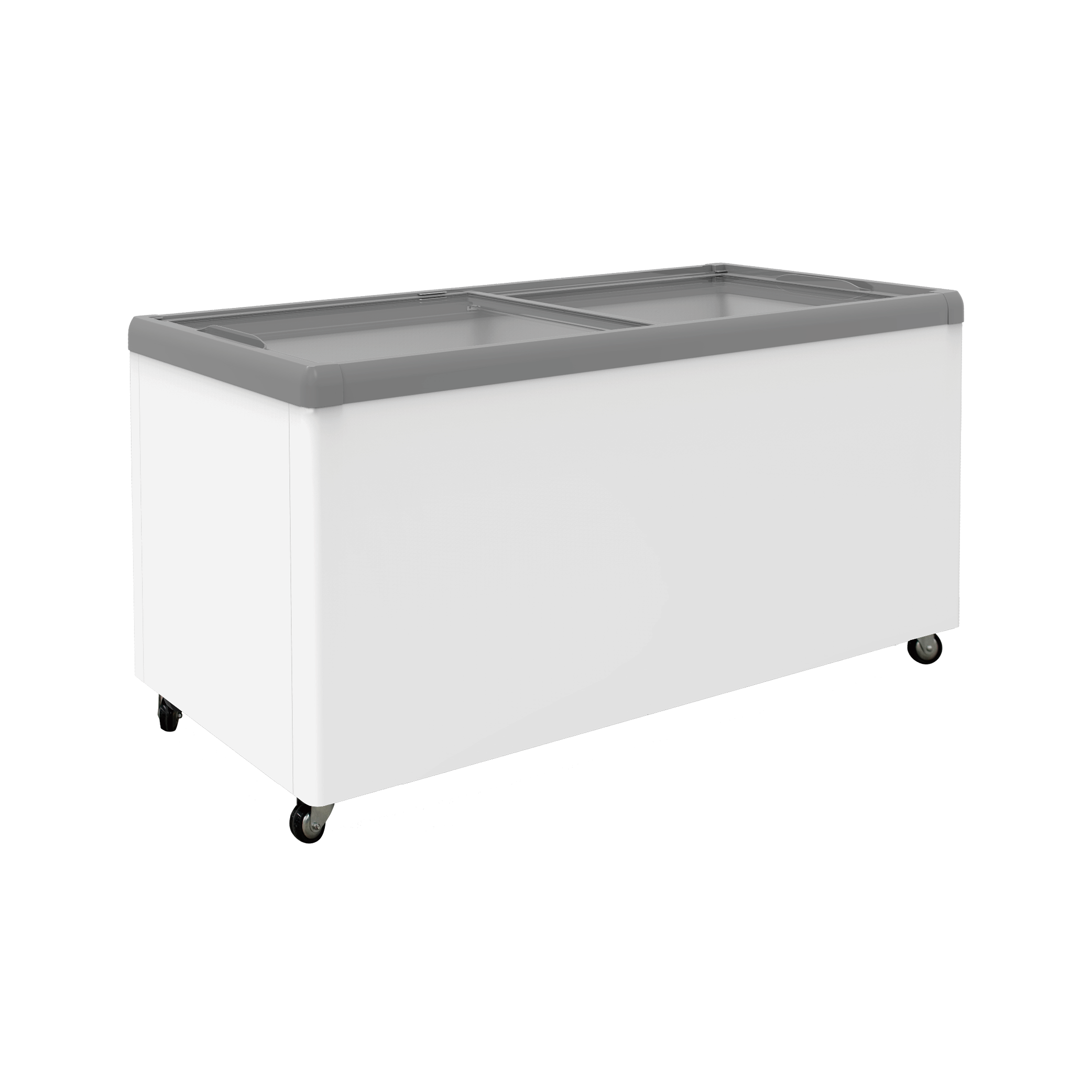 Exquisite SD650 Flat Glass Display Chest Freezers with Baskets - Hospitality Connect