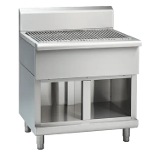 Waldorf 800 Series SFL8120-CD - 1200mm Solid Fuel Grill - Low Back Version - Cabinet Base with Doors - Hospitality Connect