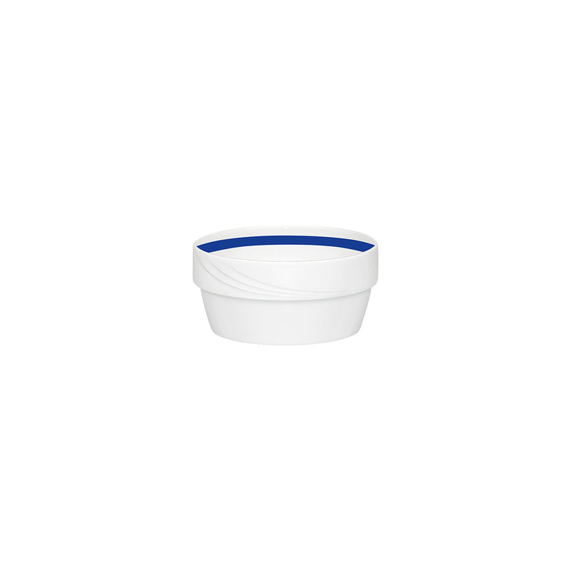 SCHONWALD DONNA SENIOR SOUP BOWL STACK 450ml DARK BLUE BAND