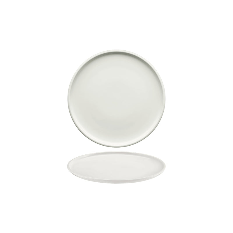 SCHONWALD SHIRO ROUND PLATE FLAT COUPE 240x24mm WHITE