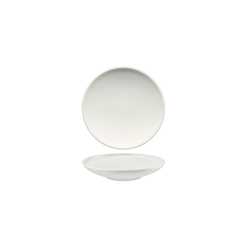 SCHONWALD SHIRO ROUND PLATE DEEP COUPE 210x44mm WHITE