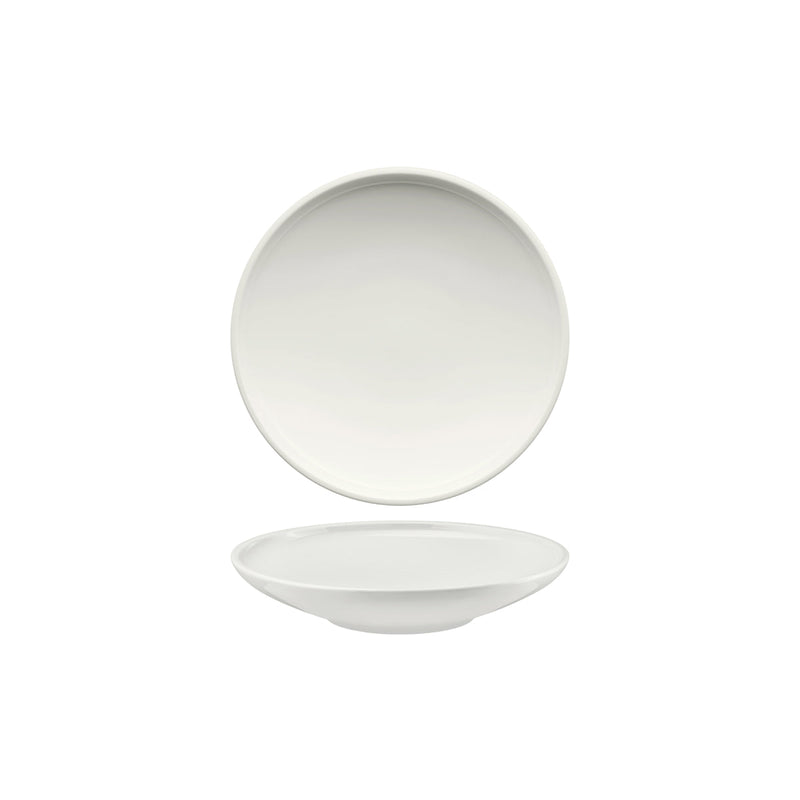 SCHONWALD SHIRO ROUND PLATE DEEP COUPE 260x51mm WHITE