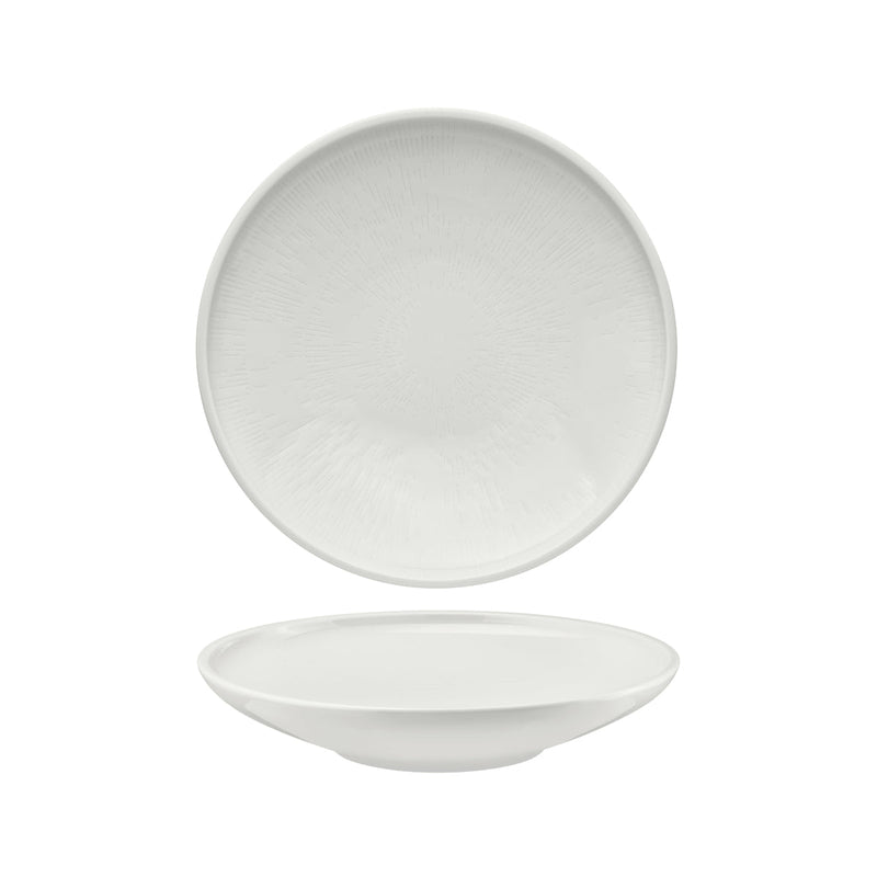 SCHONWALD SHIRO ROUND PLATE FLAT COUPE 110x10mm WHITE