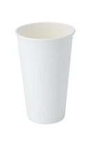 Pakmax White 16oz Single Layer Hot Paper Cup - SLHPC-90-16W 1000