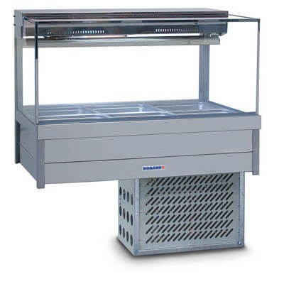 Roband SRX23RD Square Glass Cold Food Display - Hospitality Connect