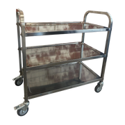 KH 3-TIER TROLLEY S/STEEL 850 X 450 X 900MM H