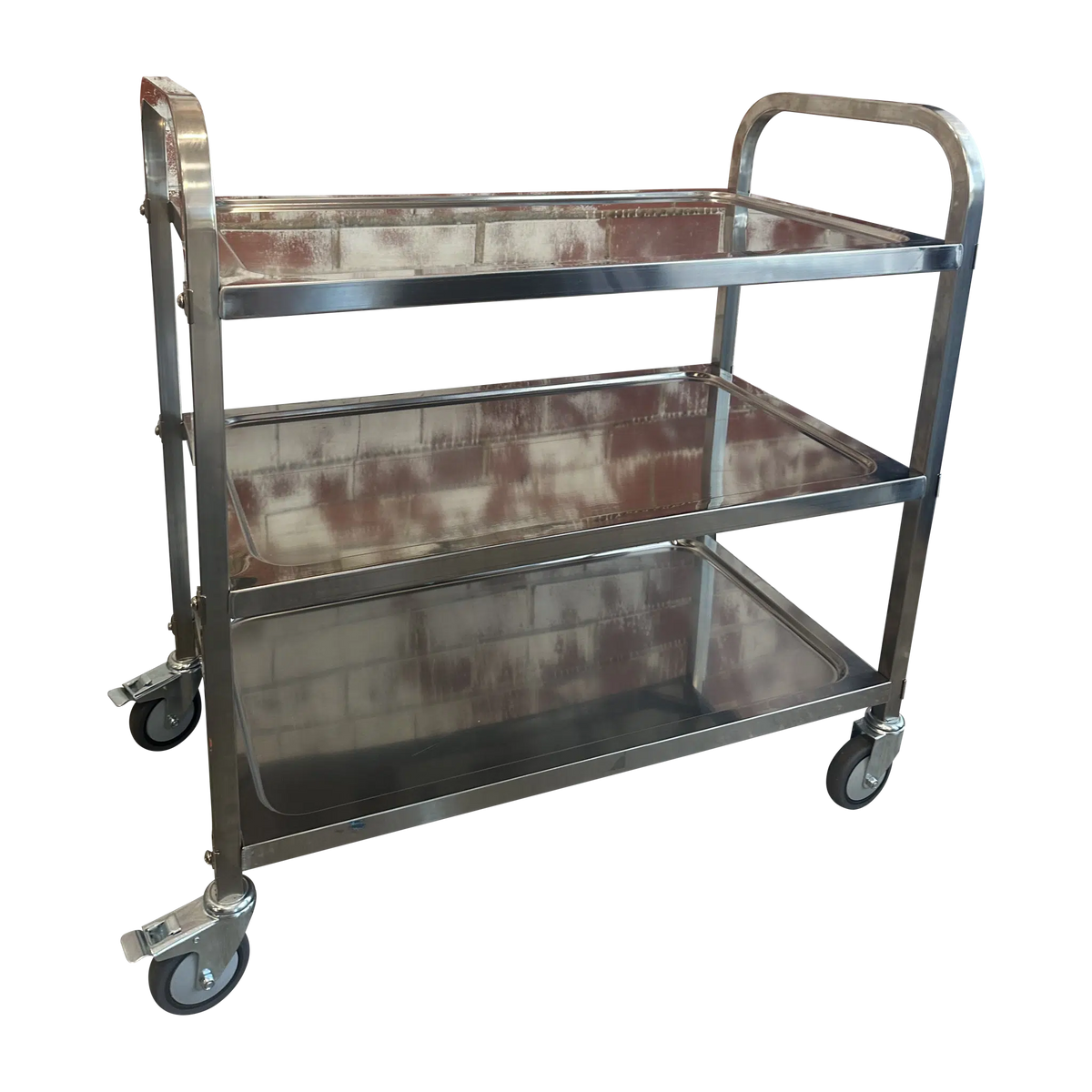 KH 3-TIER TROLLEY S/STEEL 850 X 450 X 900MM H