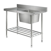 Simply Stainless Dishwasher Inlet Bench 700 Series - 2100mm Wide Right SS08.7.2100R - Hospitality Connect