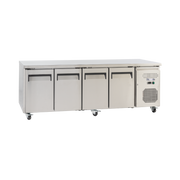 Exquisite SSC550H Four Solid Doors Underbench Storage Refrigerators Slimline 511 Litre - Hospitality Connect