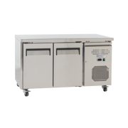 Exquisite SSF260H Two Solid Doors Underbench Storage Freezers Slimline 260 Litre - Hospitality Connect