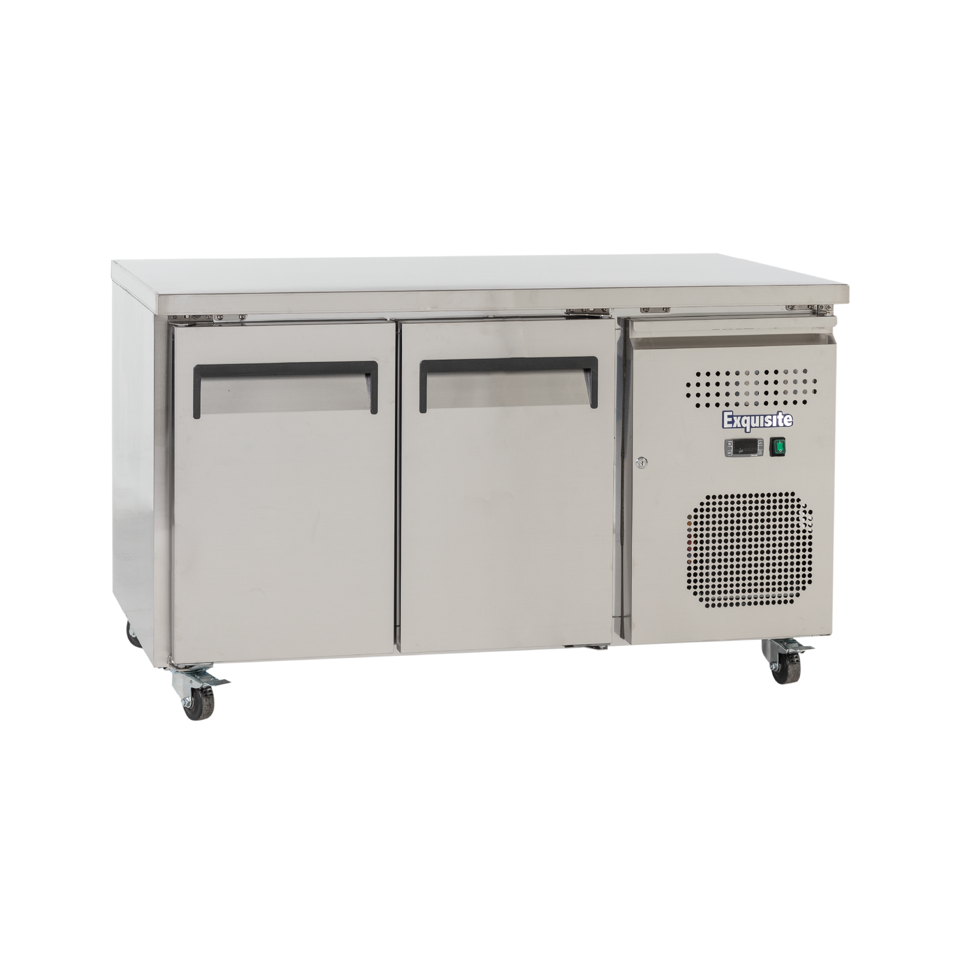 Exquisite SSF260H Two Solid Doors Underbench Storage Freezers Slimline 260 Litre - Hospitality Connect