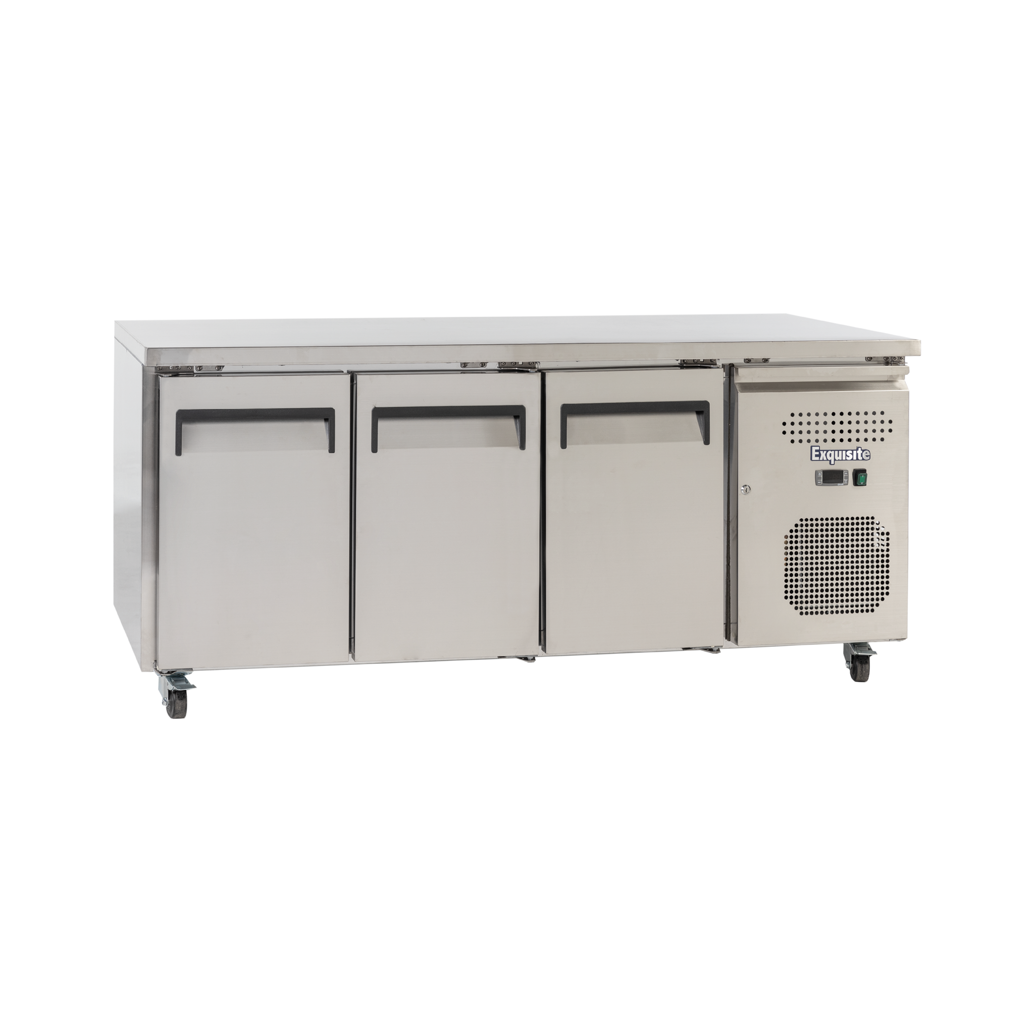 Exquisite SSF400H Three Solid Doors Underbench Storage Freezers Slimline 386 Litre - Hospitality Connect