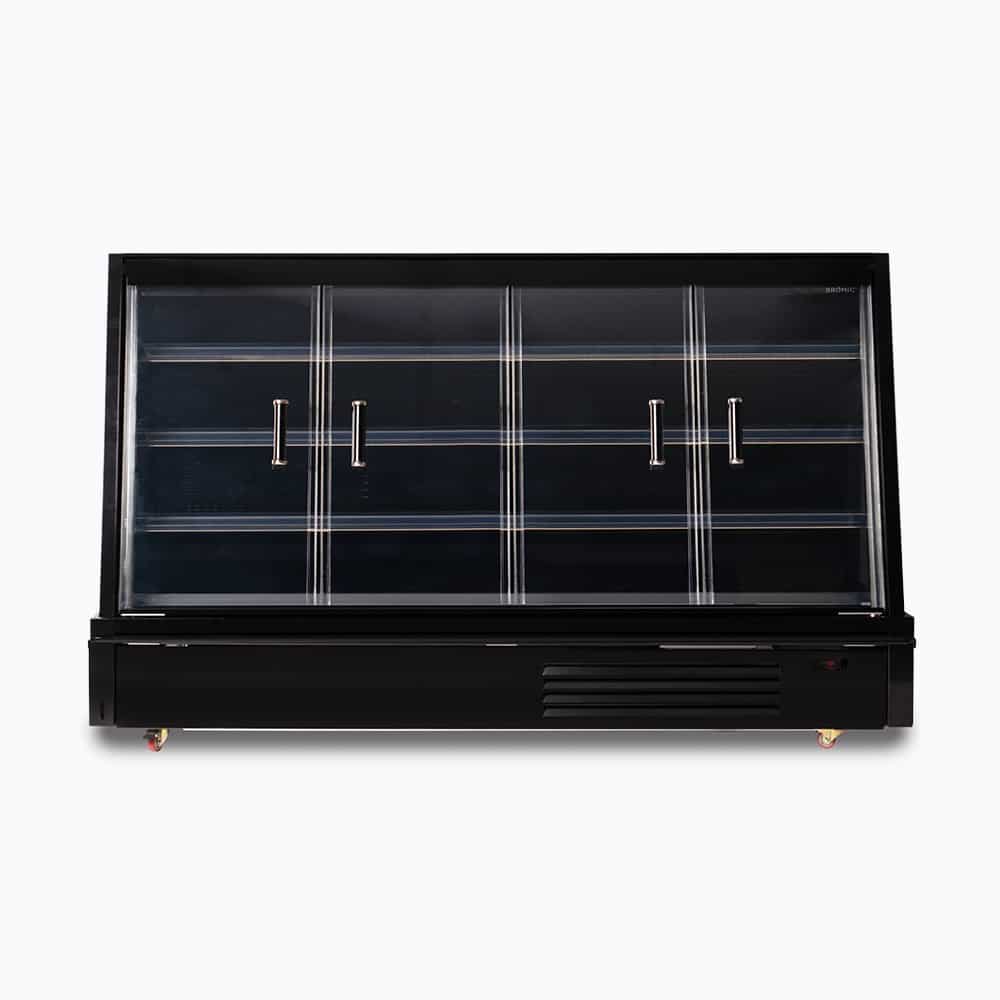Bromic Semi Vertical Display Fridge - 2500mm - 4 Doors - Hinged SVM2500HD-NR - Hospitality Connect