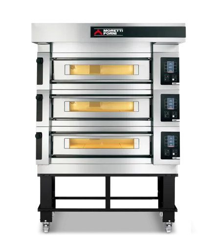 Moretti Bakery serieS Triple Deck Oven on Stand COMP S120E/3A/S - Hospitality Connect