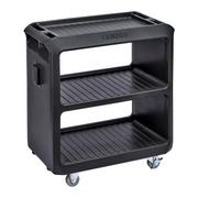 SERVICE CART PRO SMALL OPEN CART  2 FIXED x 2 SWIVEL WITH BRAKE CASTORS SC225110 - Hospitality Connect