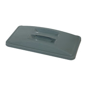 TRUST COMMERCIAL SLIM BIN SOLID LID FOR 60 / 87LT GREY (1643GY)