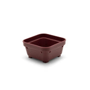 KH HEALTHCARE SQUARE BOWL 100mm BURGUNDY PP (#19) Box of 12