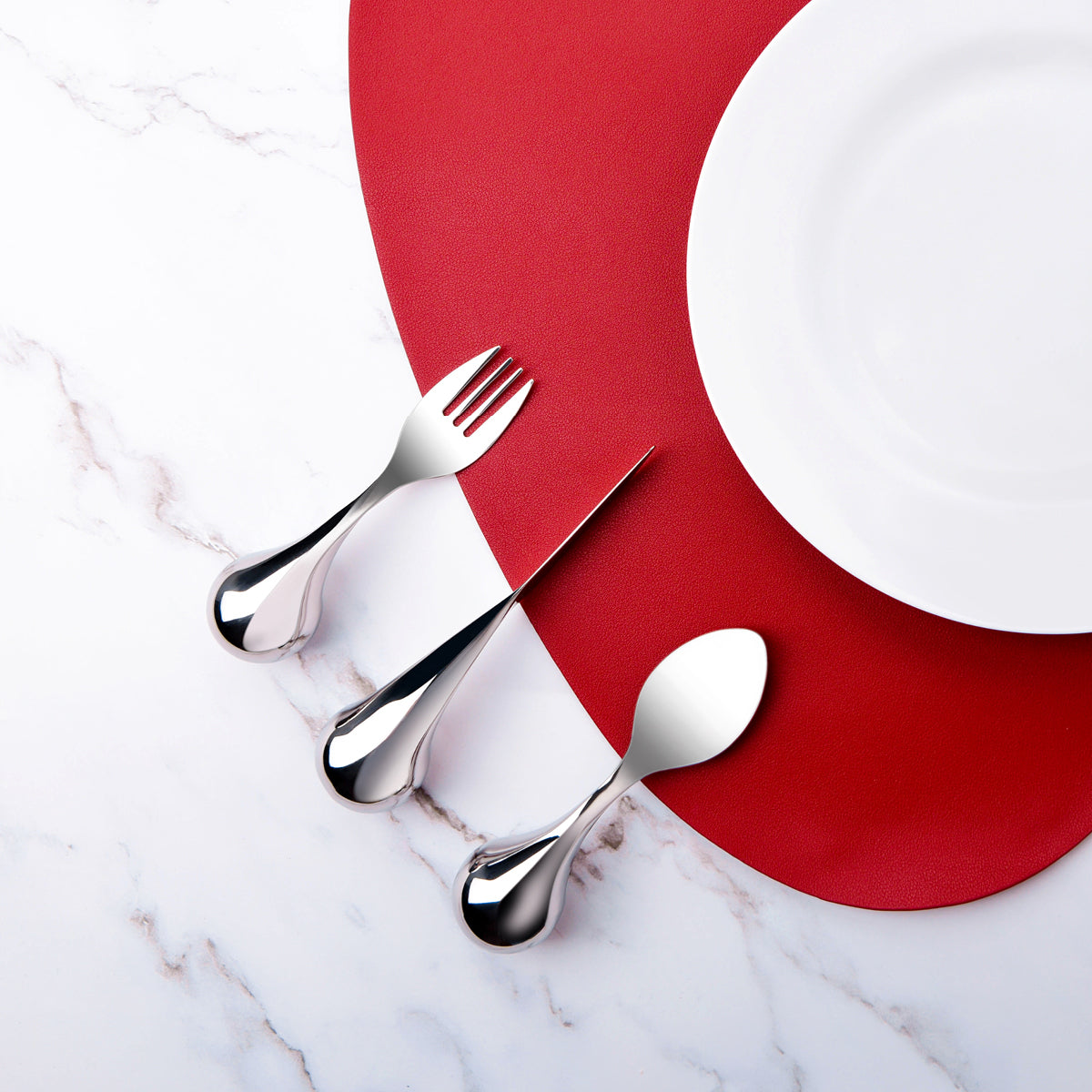 TABLEKRAFT INDEPENDENT LIVING ERGONOMIC FORK BALL HDL 18/10 Box of 6 - Hospitality Connect