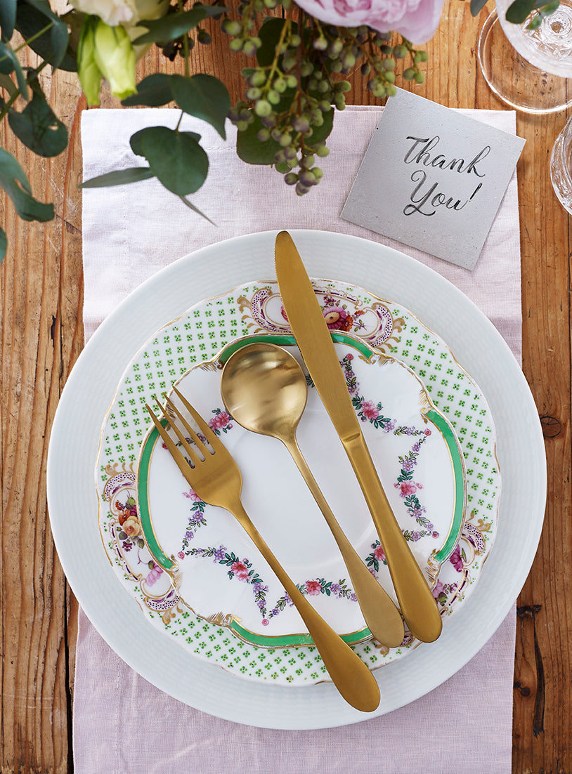 TABLEKRAFT SOHO GOLD TABLE KNIFE S/S 232mm Box of 12 - Hospitality Connect