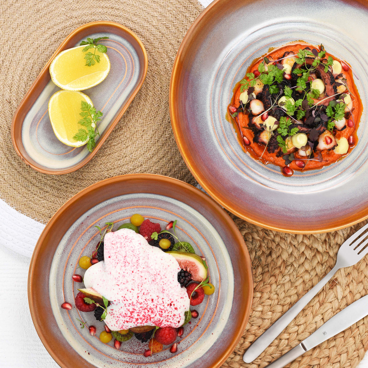 TABLEKRAFT URBAN LOFT OVAL PLATTER 240x137x27mm AUBURN Box of 4 - Hospitality Connect