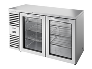 TRUE Bar Refrigerator, Stainless Steel Ext, 2 Solid Swing Doors TBR60-RISZ1-L-S-SS-2 - Hospitality Connect