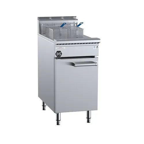 B&S Black Split Pan Turbo Fryer TF-451S. - Hospitality Connect