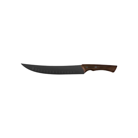 CHURRASCO BLACK CURVED BUTCHER KNIFE S/S w/WOOD HDL10"/240mm - Hospitality Connect