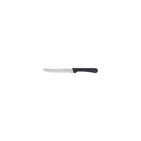 PLENUS 5" FRUIT/STEAK KNIFE 23-SERRATED NARROW BLACK PP - Hospitality Connect