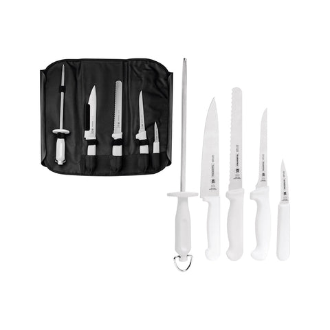 TRAMONTINA PASIANO POLYWOOD 4" STEAK KNIFE 10-SER NARROW BRN - Hospitality Connect