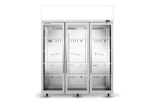 Skope ActiveCore Upright Fridge 3 Glass Door Lit Sign TME1500N-AC - Hospitality Connect