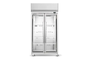 Skope ActiveCore Upright Freezer 2 Glass Door Lit Sign with 5 Shelves TMF1000N-AC - Hospitality Connect