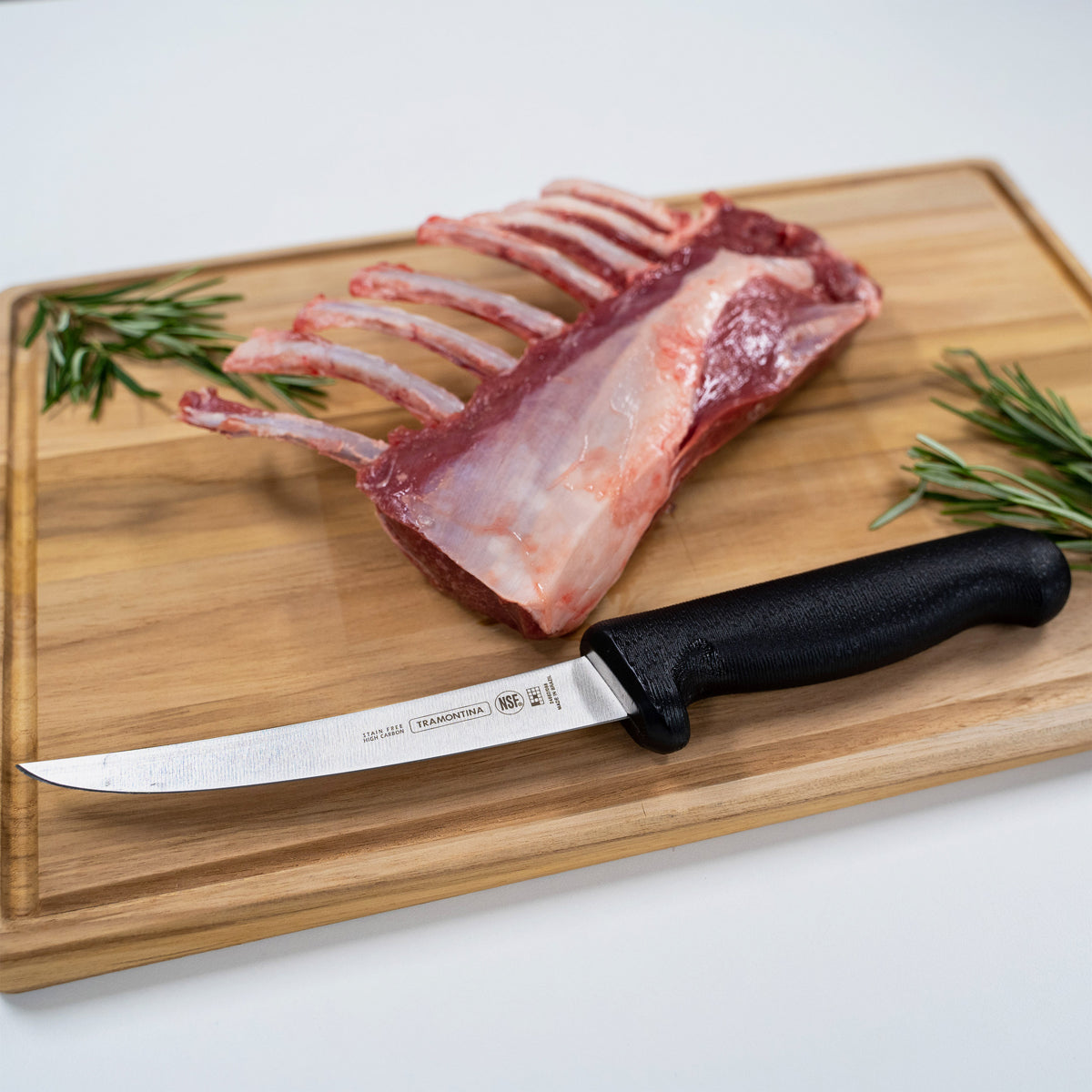 Tramontina Prof Butcher Knife Straight Back 300mm Blk H/S - Hospitality Connect