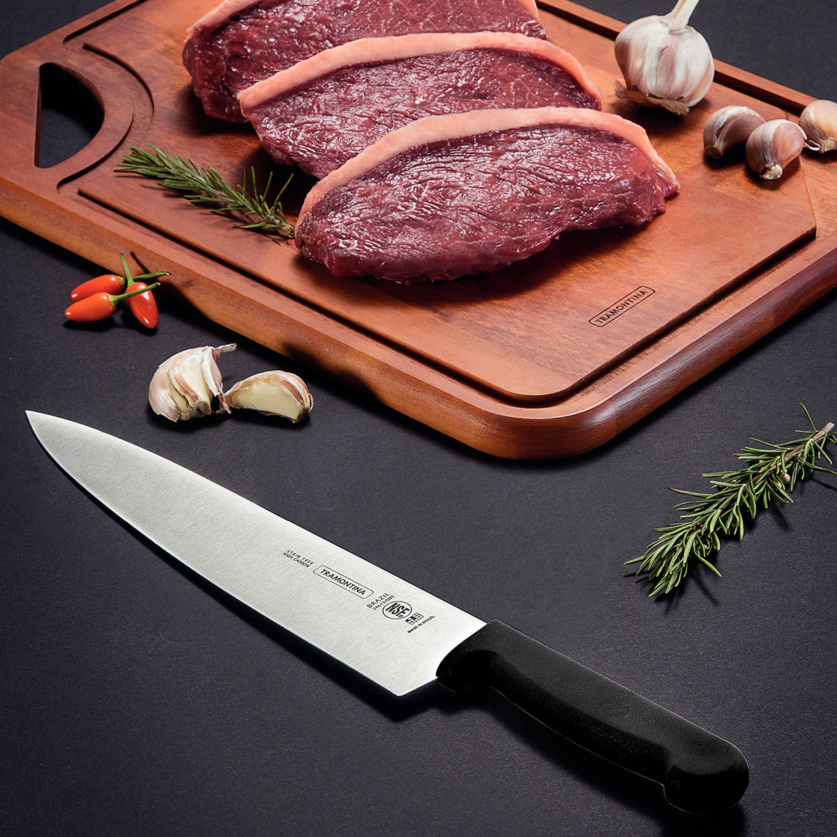 Tramontina Prof Paring Knife Straight Ed 100mm Blk H/S - Hospitality Connect