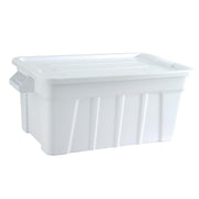 TRUST COMMERCIAL TOTE BOX & LID 708 x 434 x 272mm 53lt FOOD GRADE WHITE (3011)