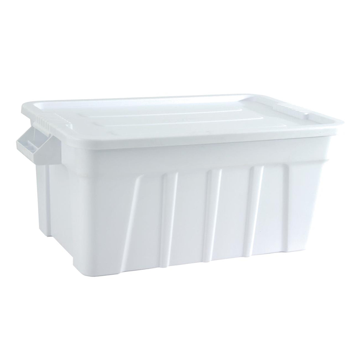 TRUST COMMERCIAL TOTE BOX & LID 708 x 434 x 384mm 75lt FOOD GRADE WHITE (3012)