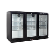 Exquisite UBC330 Three Swing Doors Backbar Display Refrigerators 900mm Height - Hospitality Connect
