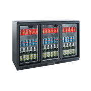 Exquisite UBC330 Three Sliding Doors Backbar Display Refrigerators 835mm Height - Hospitality Connect