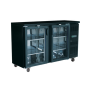 Exquisite Two Glass Doors Underbench Storage Refrigerators 380 Litre - Hospitality Connect