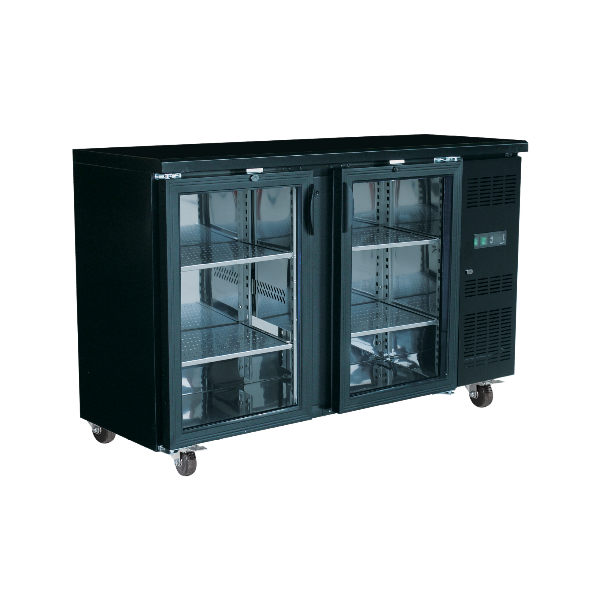 Exquisite Two Glass Doors Underbench Storage Refrigerators 380 Litre - Hospitality Connect