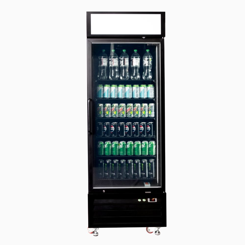 Bromic Upright Display Fridge 546L - 1 Door - Flat Glass - Lightbox UC0550GDL-NR - Hospitality Connect