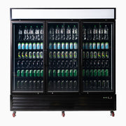 Bromic Upright Display Fridge 1980L - 3 Door - Flat Glass - Lightbox UC1980GDL-NR - Hospitality Connect