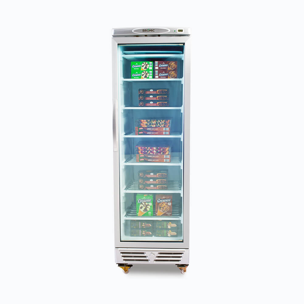 Bromic Upright Display Freezer - 300L - 1 Door - Flat Glass UF0374S-NR - Hospitality Connect