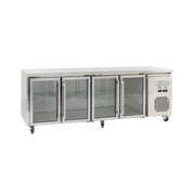 Exquisite USC550G Four Glass Doors Underbench Storage Refrigerators 616 Litre - Hospitality Connect