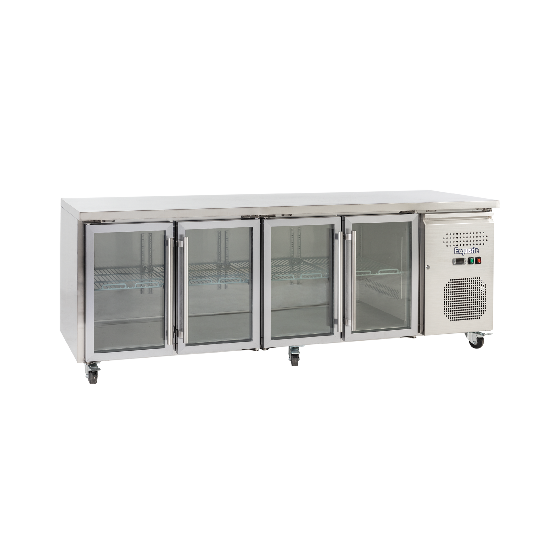 Exquisite USC550G Four Glass Doors Underbench Storage Refrigerators 616 Litre - Hospitality Connect