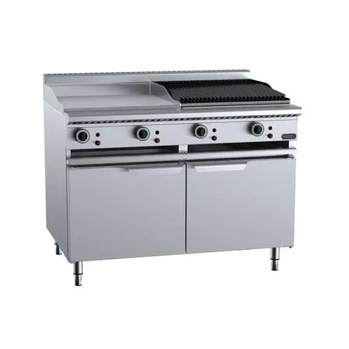 VERR Combination 600mm Grill Plate & 600 mm Char Broiler Cabinet Mounted VBT-GRP6-CBR6.