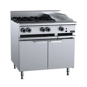 VERR Combination Four Open Burners & 300mm Grill Plate Cabinet Mounted VBT-SB4-GRP3.