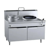 VERR Single Hole Hi Pac Wok with Left Rear Pot Cabinet Mounted VCCF-HP1+1L. - Hospitality Connect